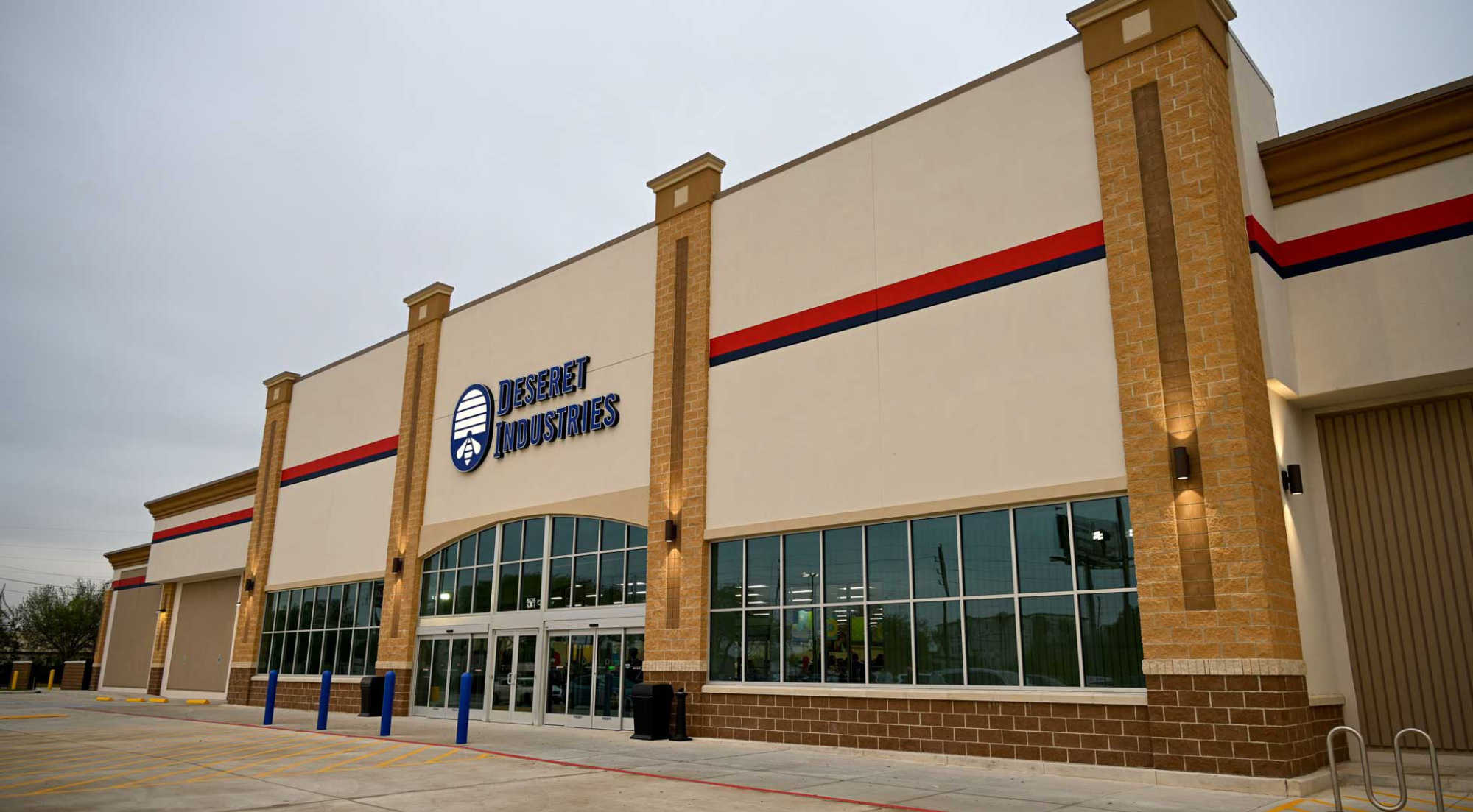 Exterior of the Houston Deseret Industries Thrift Store and Donation Center